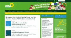 Desktop Screenshot of gruene-weimar.de